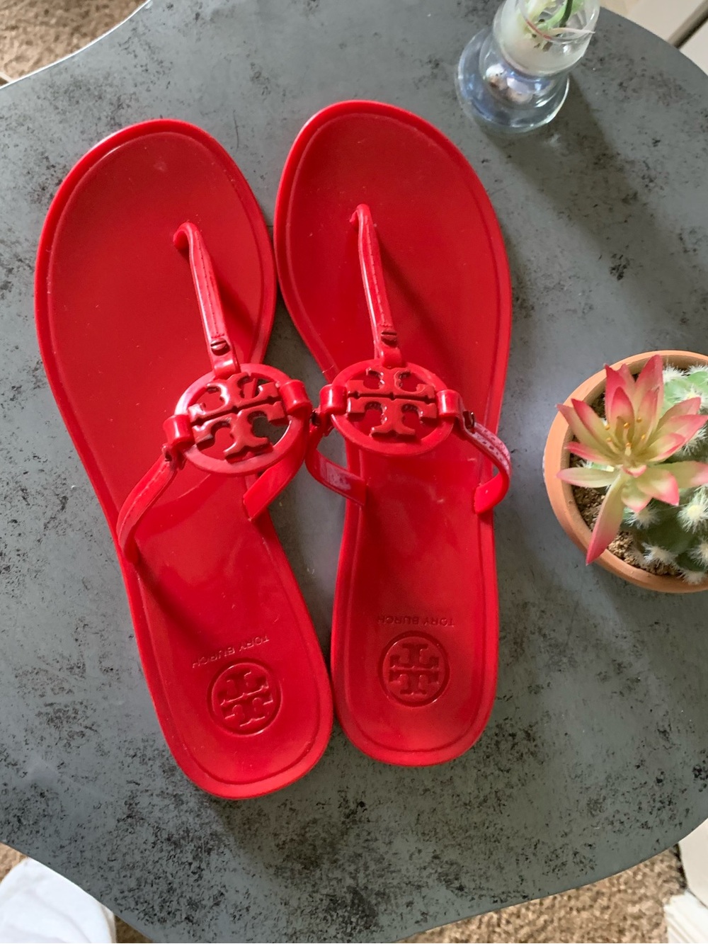 Tory Burch Mini Miller Red Sandals Women’s Size 8